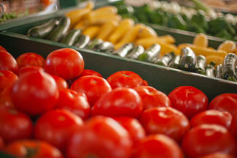 close up of tomatoes