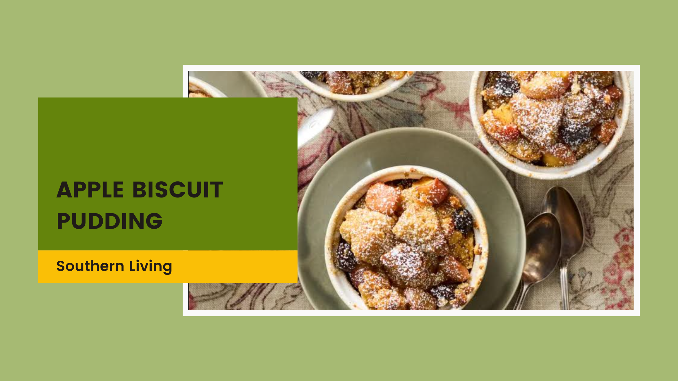 Apple Biscuit Pudding
