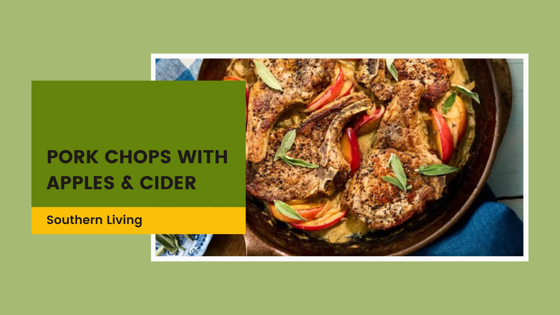 Pork Chops with Apples & Cider